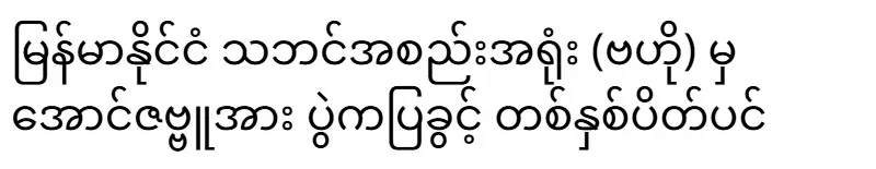 Myanmar Theater Association (Central) banned Aung Zabbu from performing for one year